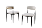 Devon Dining Chair (Set of 2) - Beige/Black
