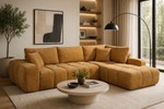 Vince RHF Sectional - Mustard