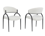 Alana Dining Chair (Set of 2) - Cream/Black