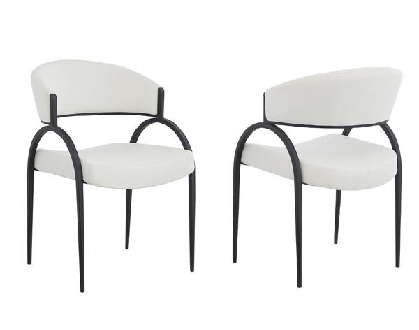 Alana Dining Chair (Set of 2) - Cream/Black