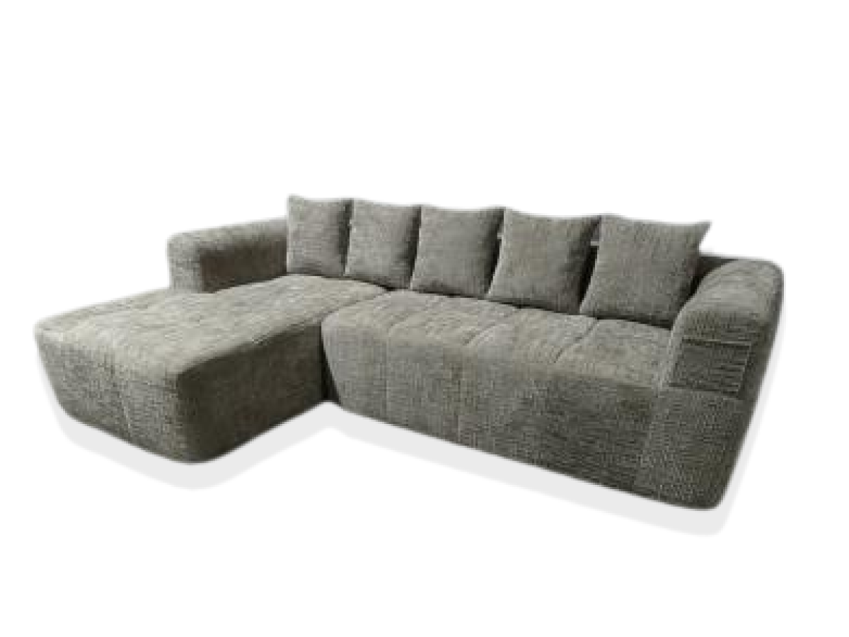 Luna Sectional Sofa, Taupe