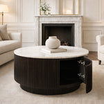 Fenwick Round Coffee Table w/Storage