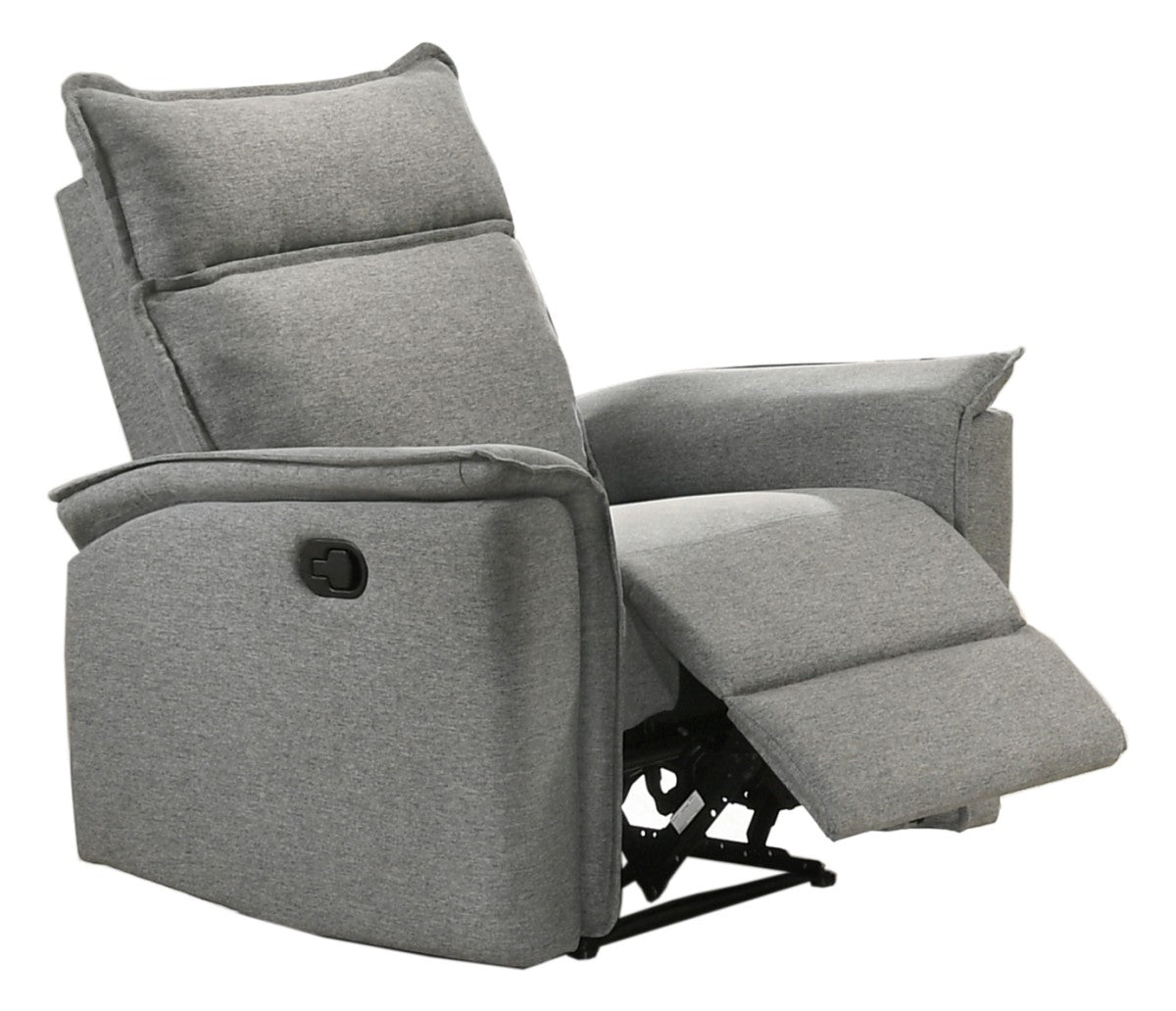 Contemporary Chair | Linen & Fabric | Grey | Sahara Recliner Collection