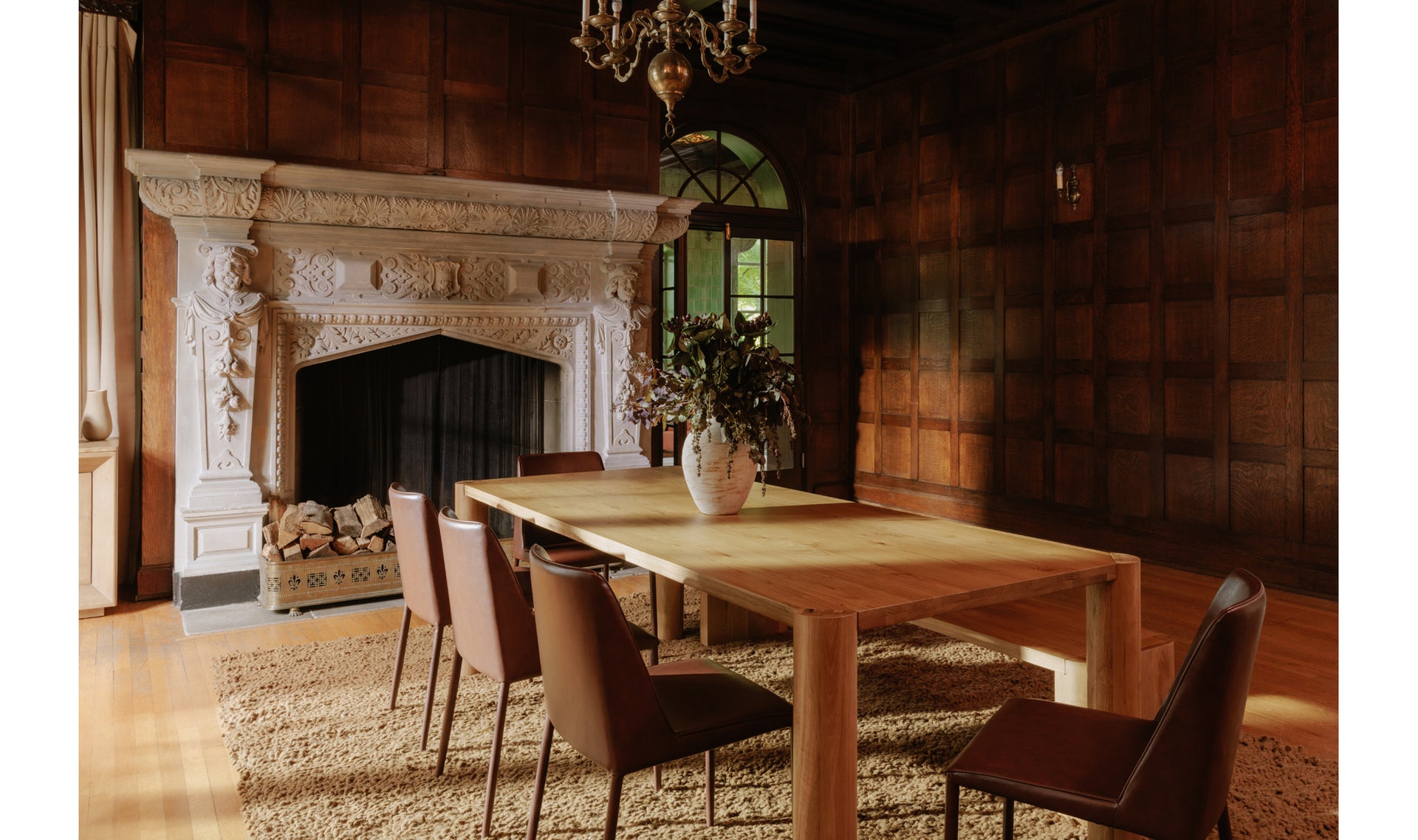 Post Dining Table - Large Natural Oak