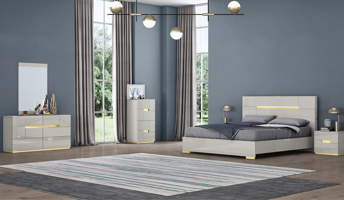 Triton High Gloss Bedroom Set