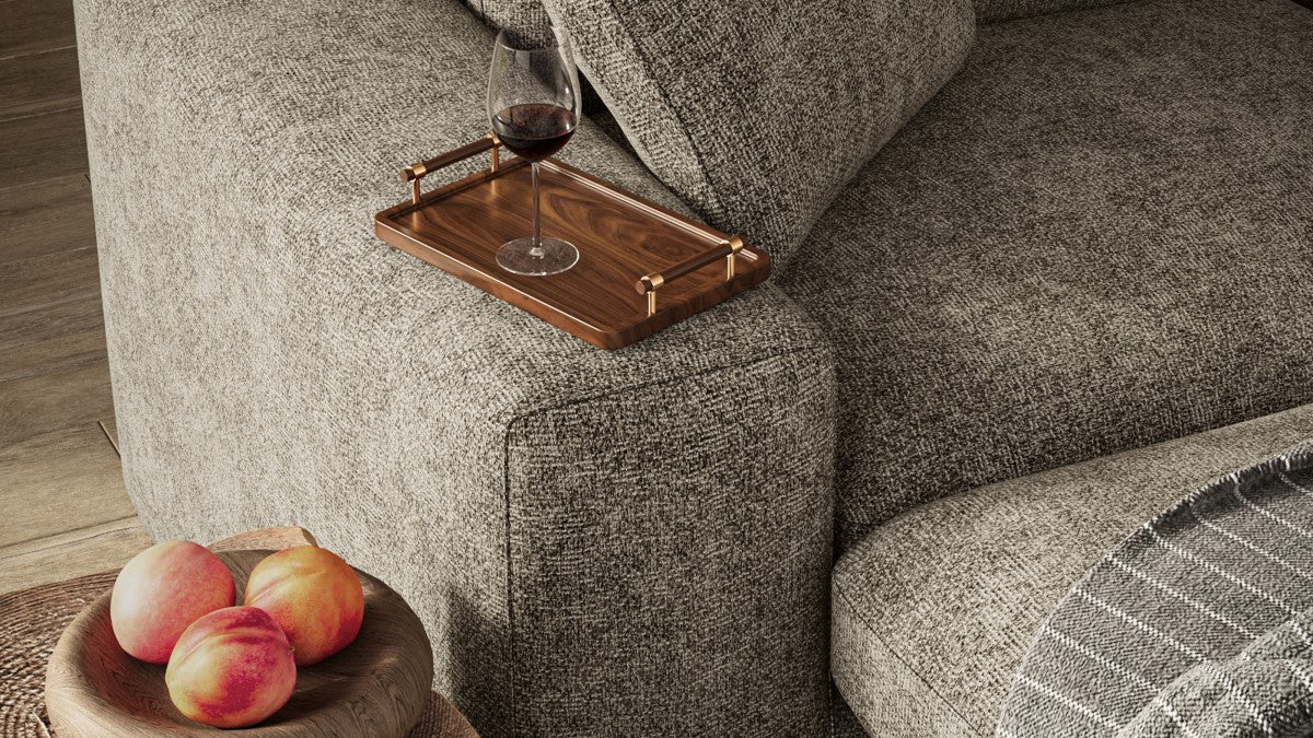 Camden Sectional Sofa - Brown