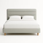 Sita Channel-Tufted Upholstered Platform Bed