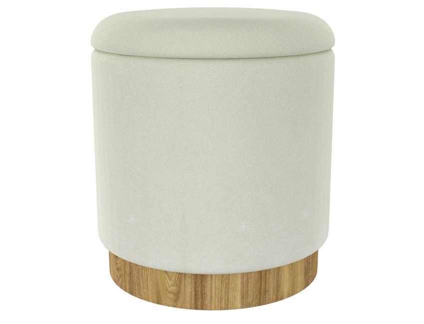 Sienna Storage Ottoman - Grey
