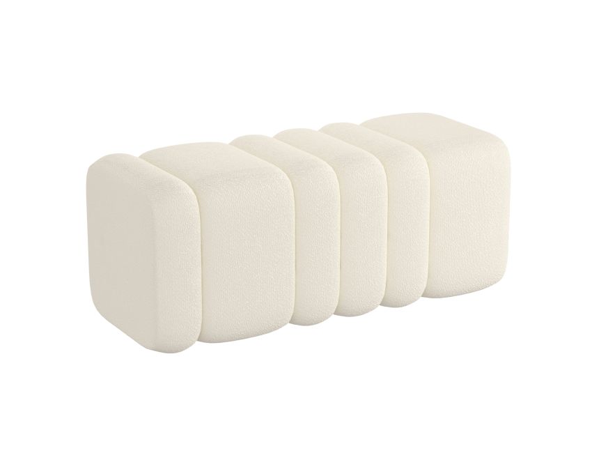 Amara Sculpted Upholstered Bench
