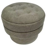 Larkin Round Storage Ottoman - Moss