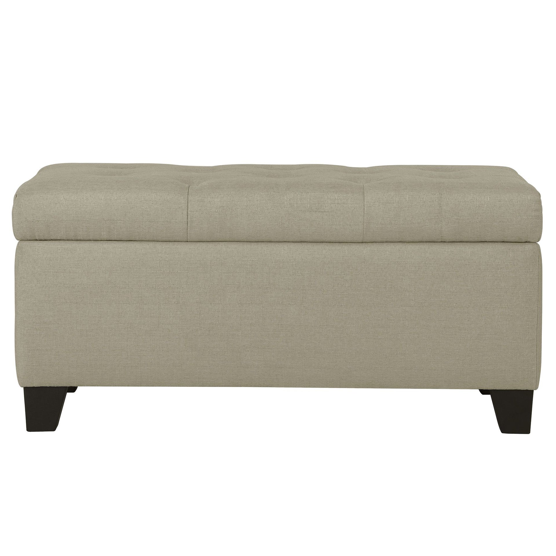 Harper Storage Ottoman Bench , Beige