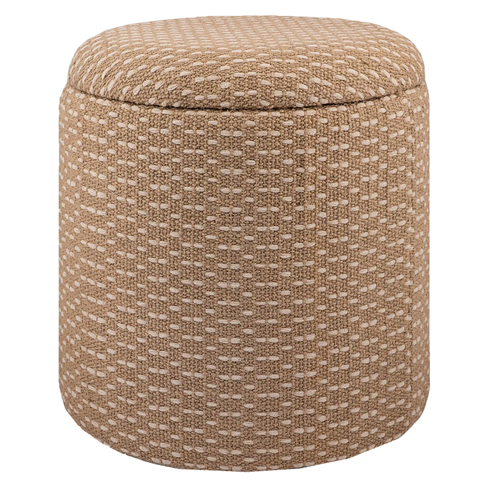 Merritt Round Ottoman - Camel