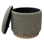 Onyx Round Storage Ottoman