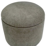 Onyx Round Storage Ottoman