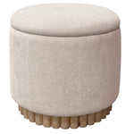 Onyx Round Storage Ottoman