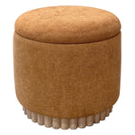 Onyx Round Storage Ottoman