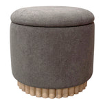 Onyx Round Storage Ottoman