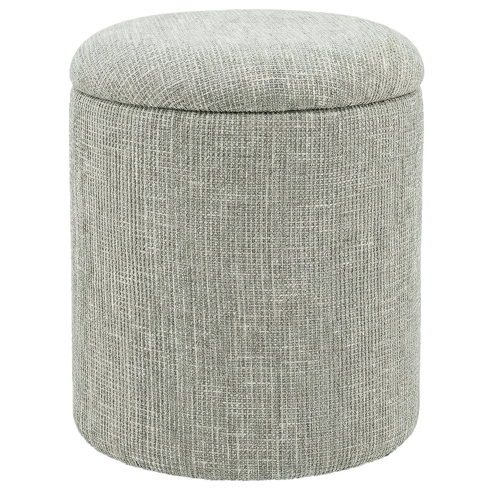 Rune Round Storage Ottoman - Sage