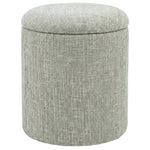 Rune Round Storage Ottoman - Sage