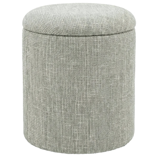 Rune Round Storage Ottoman - Sage