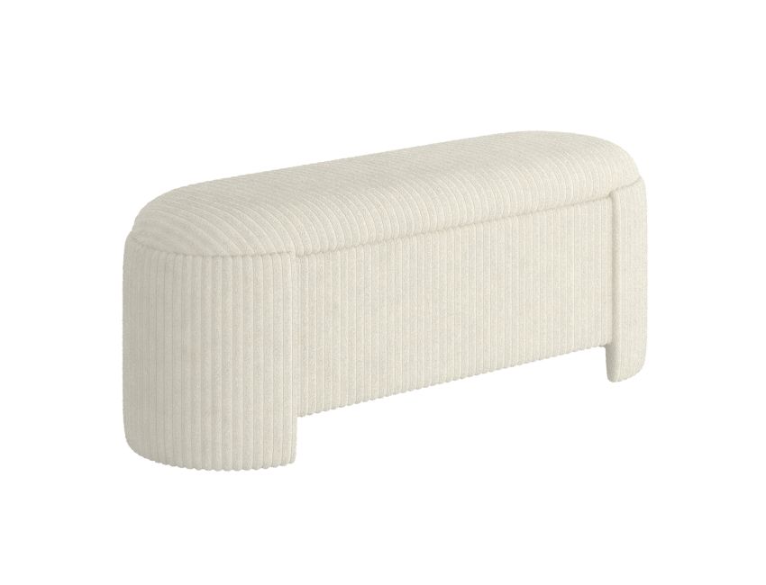 Bianca Upholstered Ottoman - Beige