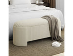 Bianca Upholstered Ottoman - Beige