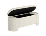 Bianca Upholstered Ottoman - Beige