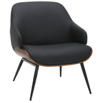 Sable Accent Chair - Black/Walnut