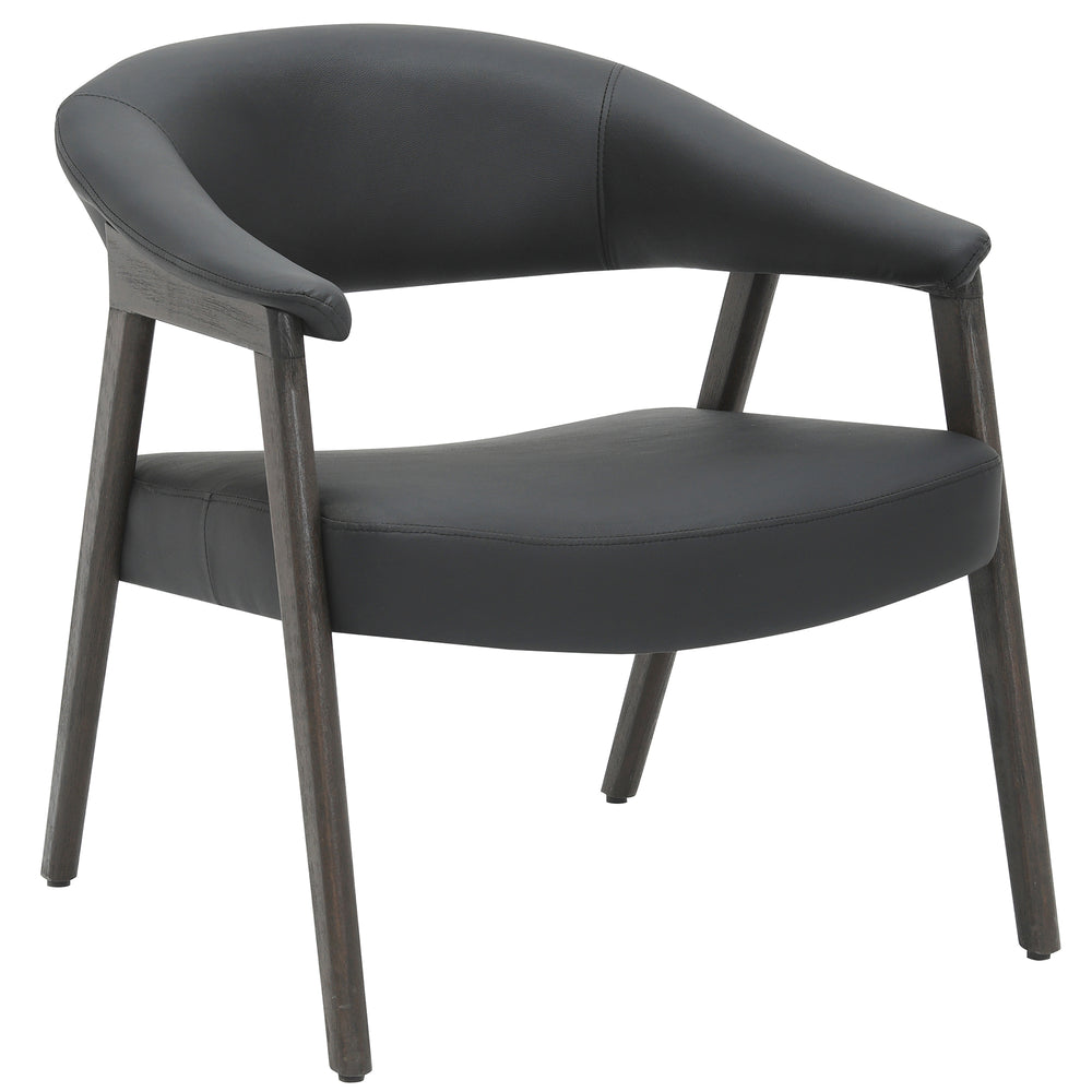 Tamsin Accent Chair - Black/Dark Walnut