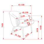 Zita Accent Chair - Charcoal