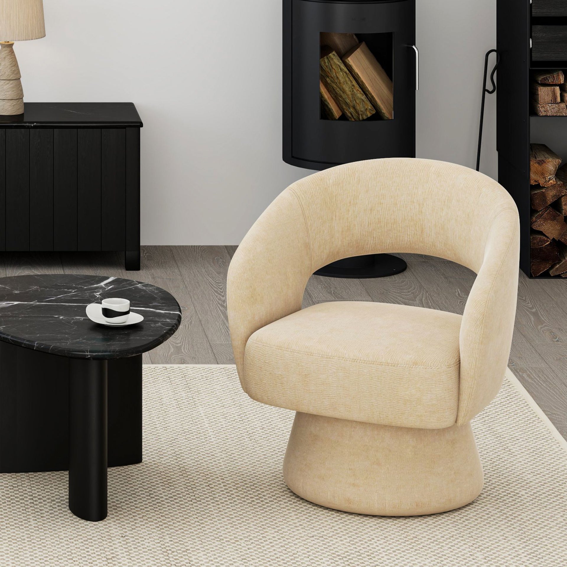 Santo Accent Chair, Beige