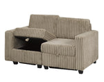 Lotus Modular Sectional Sofa - Brown