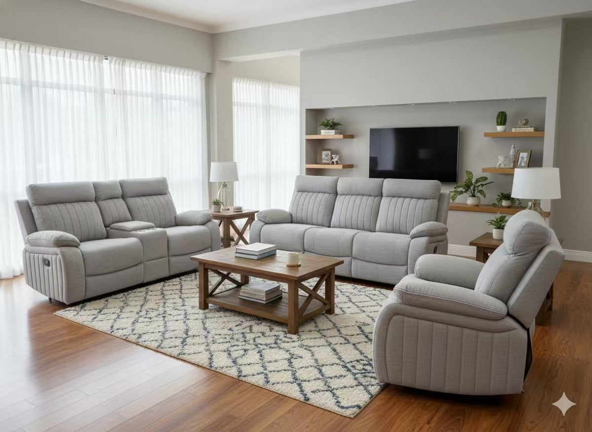 Contemporary Sectional Sofa | Fabric | Elyse Recliner Sofa Collection