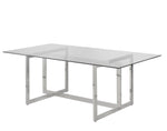 Linden 5-Piece Glass Dining Set - White