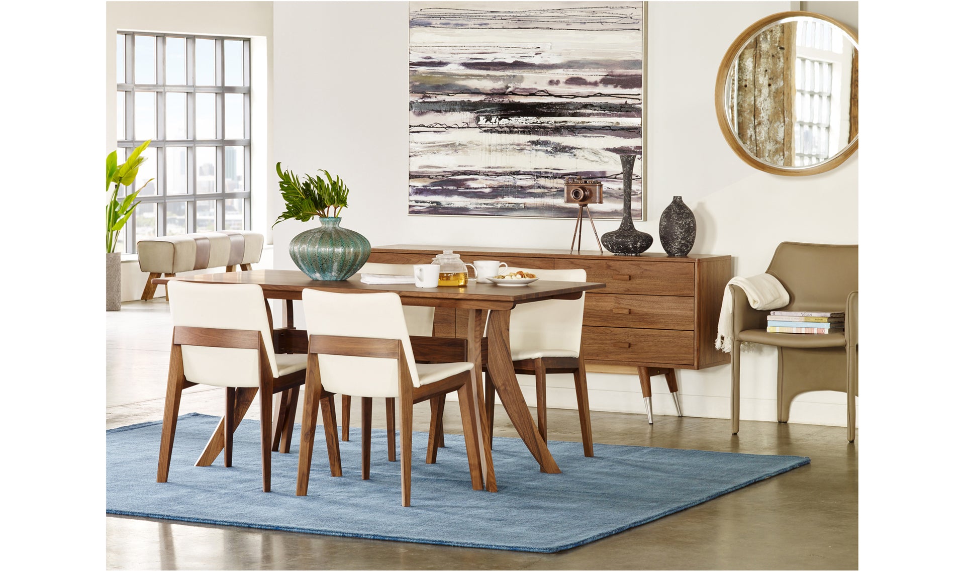 Florence Dining Table - Small Brown