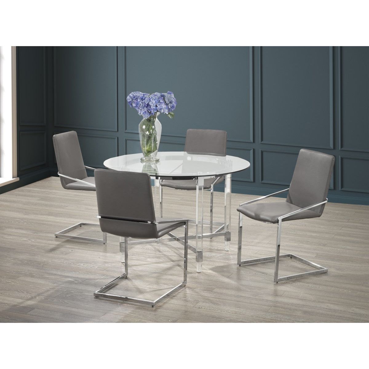 Aurora 5-Piece Dining Set - Grey