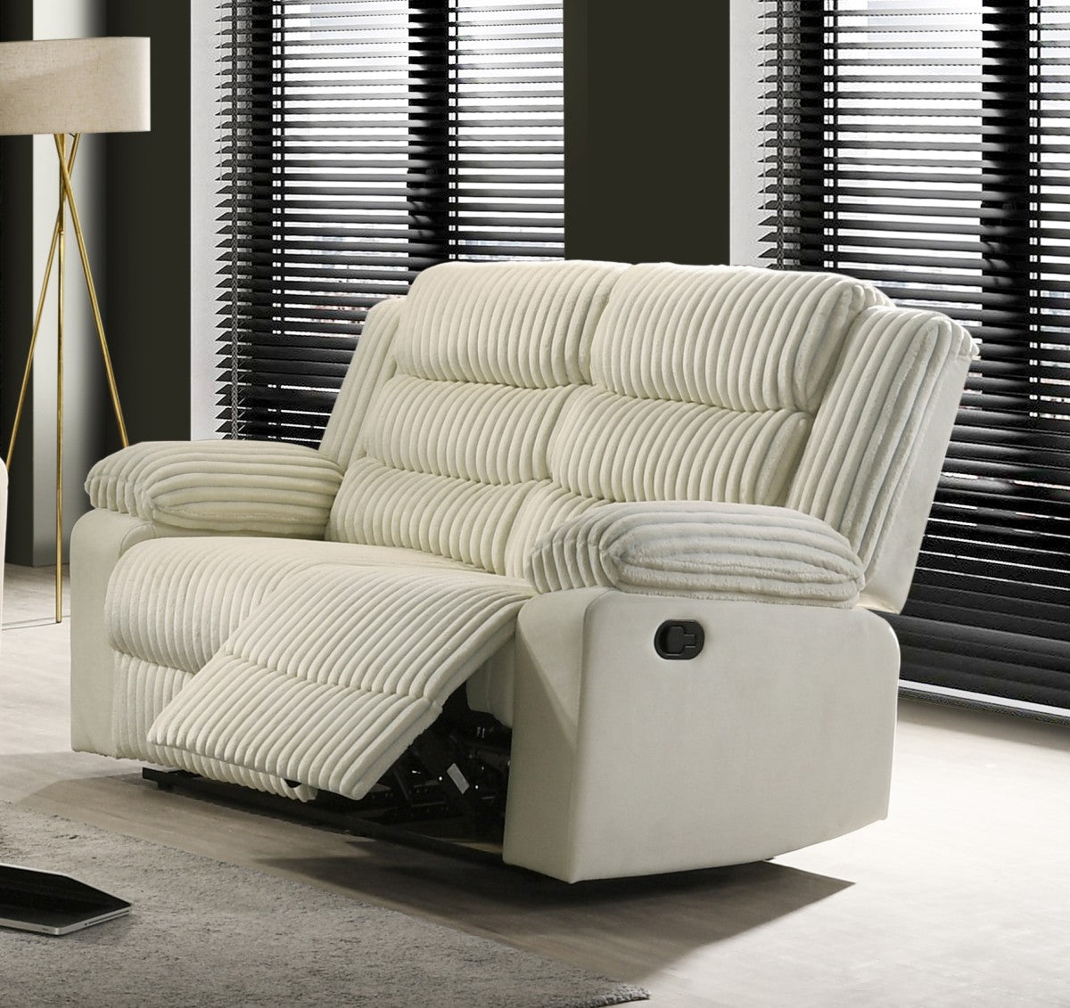 Contemporary Sectional Sofa | Fabric | Romilly Recliner Loveseat Collection