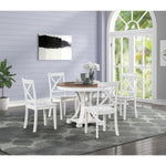 Paige Dining Set - White