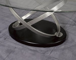 Athena 3-Piece Coffee Table Set - Black/Silver