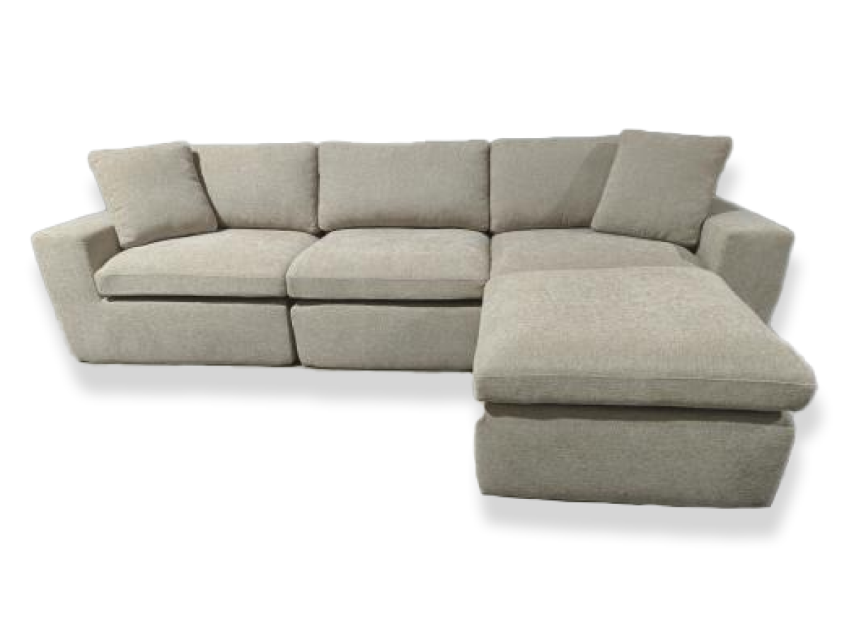 Camden Sectional Sofa, Beige