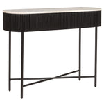 Fenwick Console Table, 39" w/Drawers - Black/White