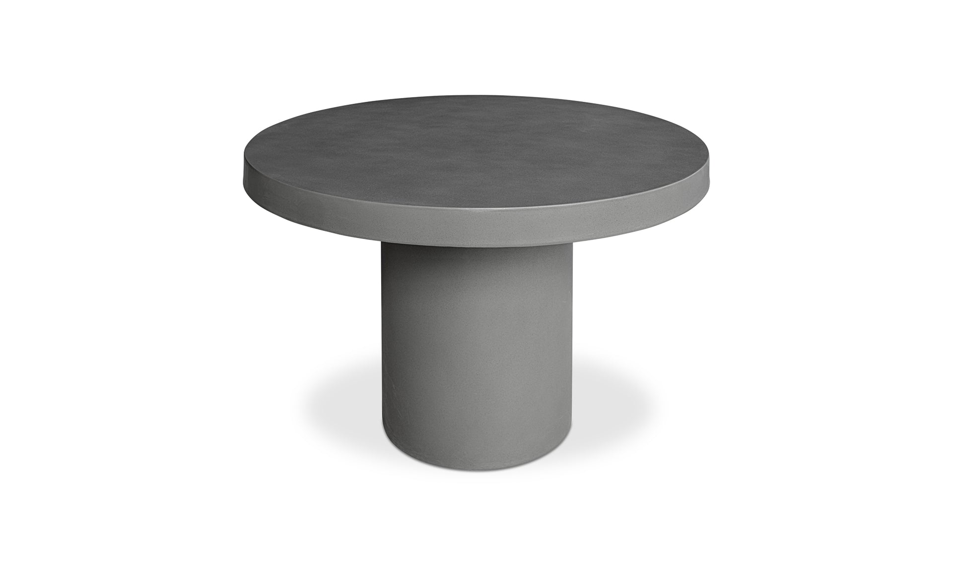 Cassius Round Outdoor Dining Table - Dark Grey