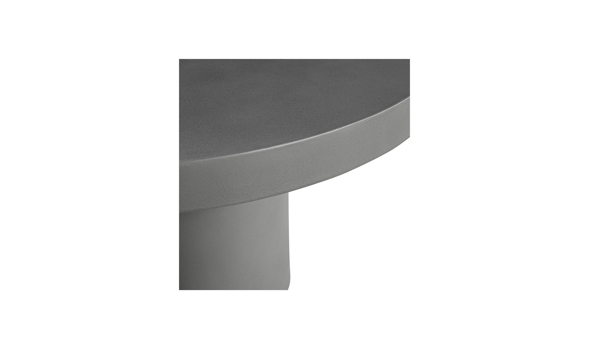 Cassius Round Outdoor Dining Table - Dark Grey