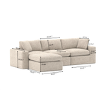 Camden Sectional Sofa - Beige