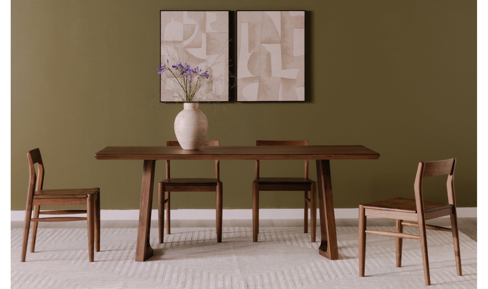 Silas Dining Table - Walnut Brown