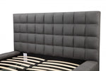 Marty Platform Bed - Grey