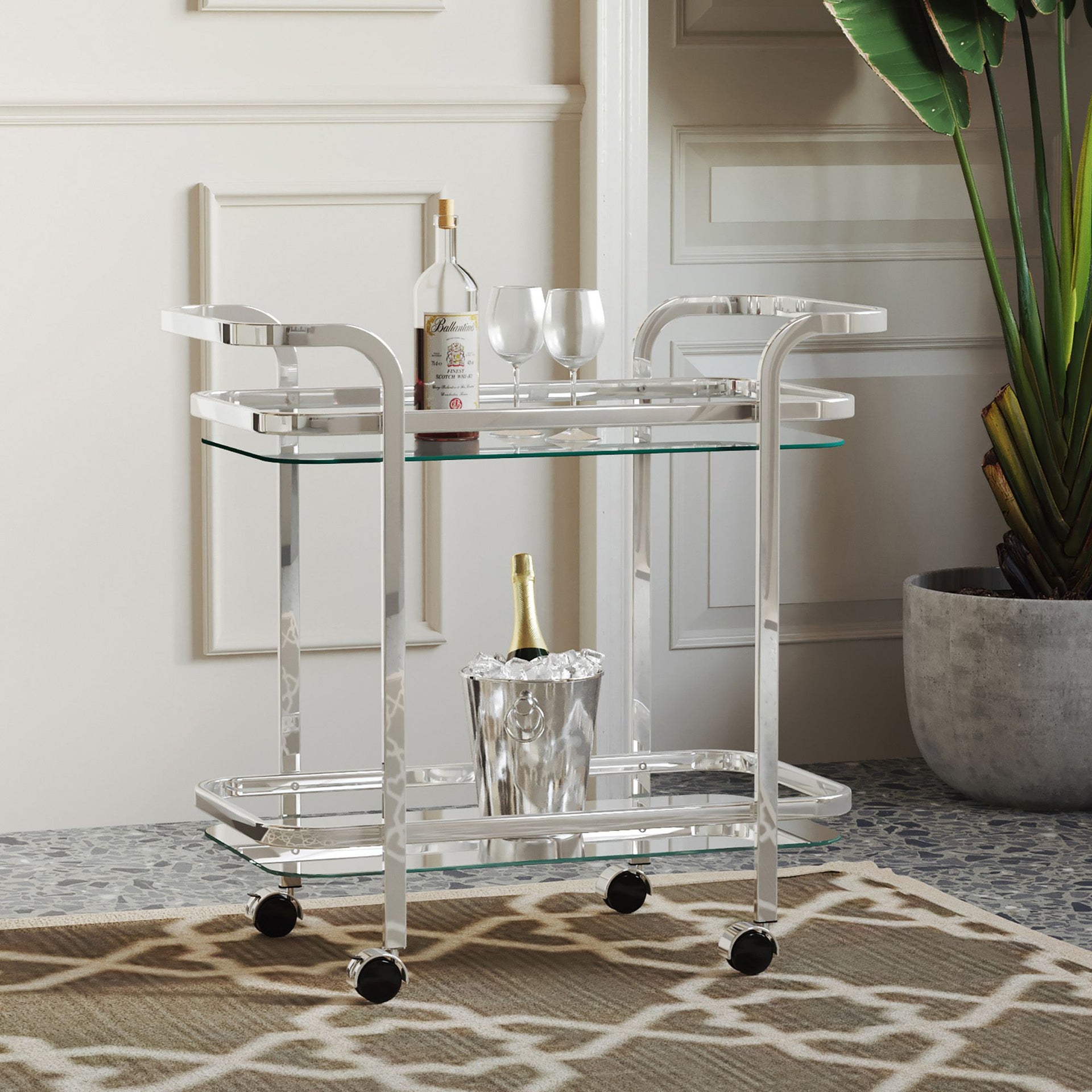 Zedd 2-Tier Bar Cart