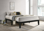 Addicus Upholstered Platform Bed - Black