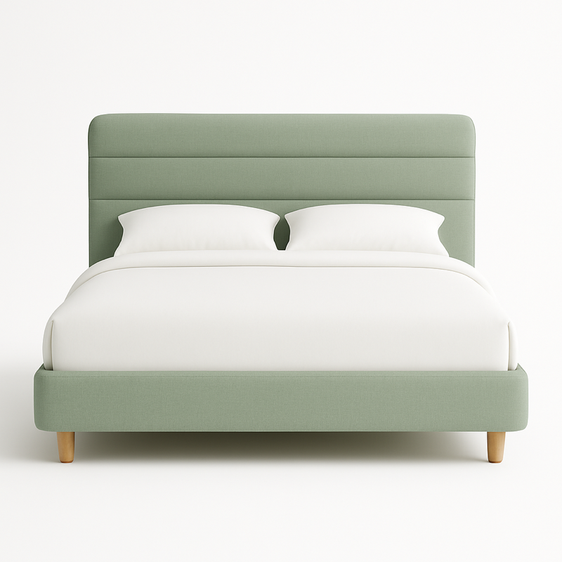 Sita Channel-Tufted Upholstered Platform Bed