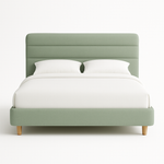 Sita Channel-Tufted Upholstered Platform Bed